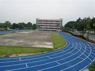 开平市马岗公安小学2500方混合型塑胶跑道